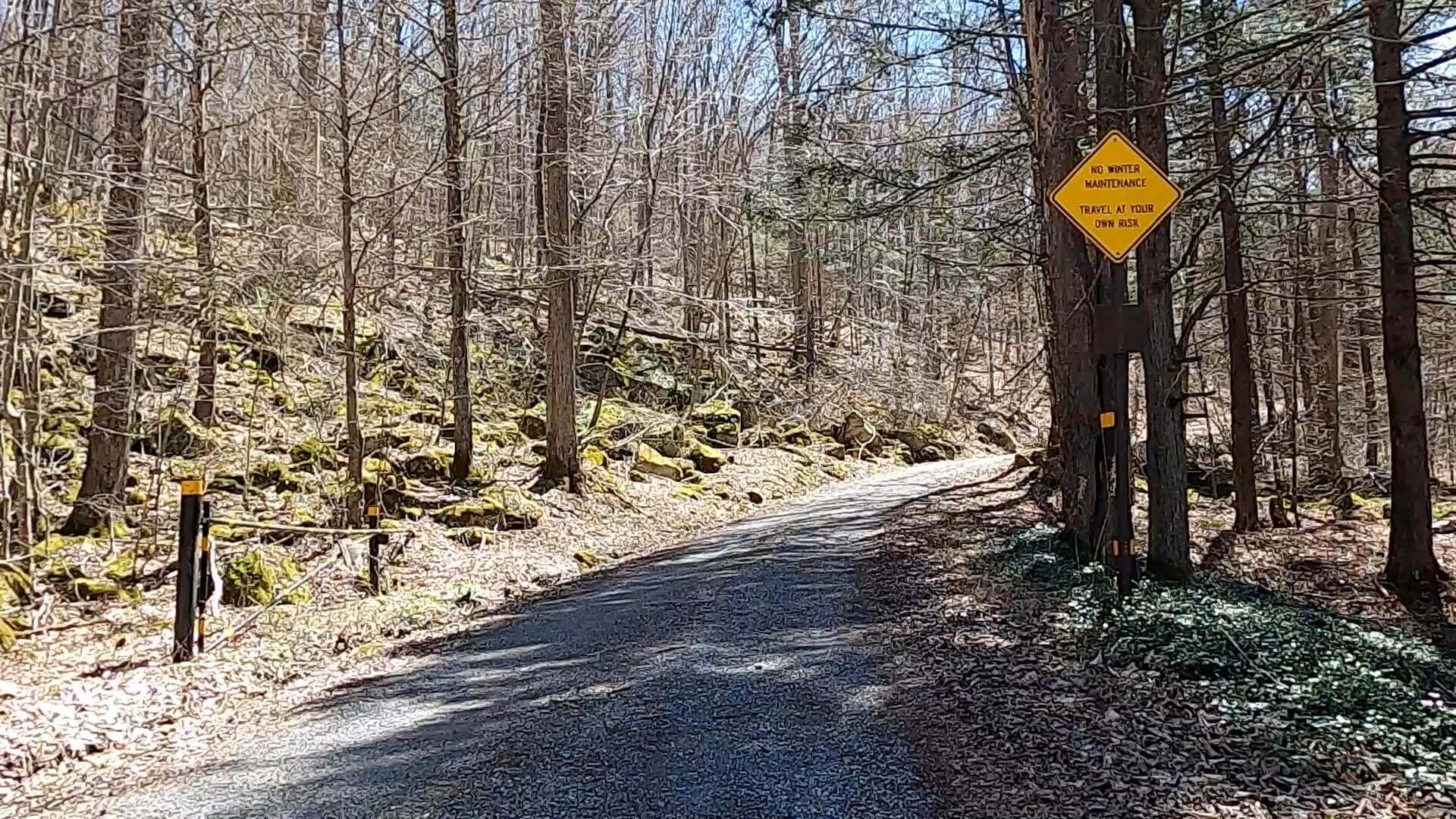 Public Lands Ride - 2021 - Loyalsock State Forest - Worlds End State Park - Entrance to Loyalsock Road