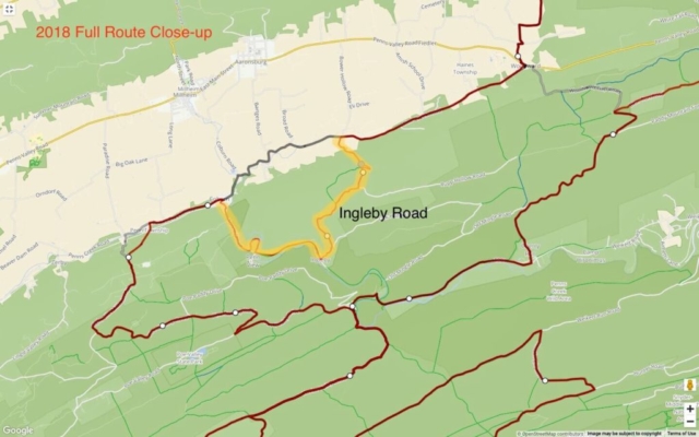 2018 and 2019 unPAved Full Route Ride with GPS Overlay @ Ingleby Road