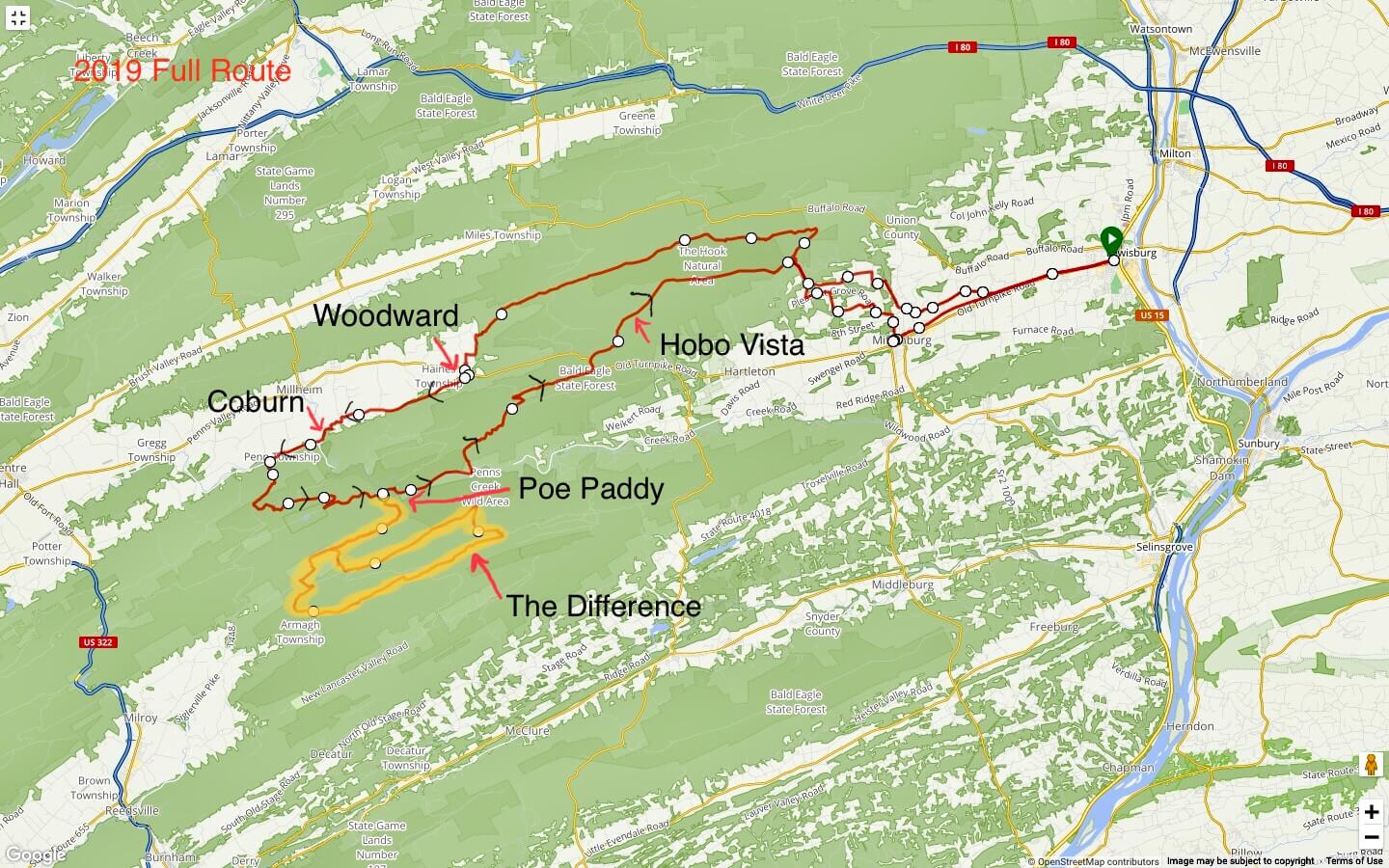 2019 unPAved Full Route Ride with GPS Map