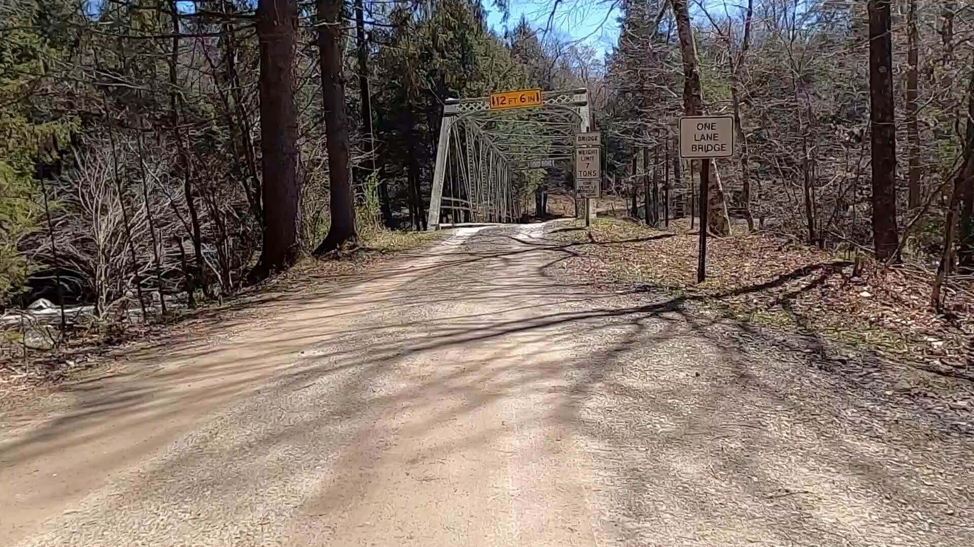 Public Lands Ride - 2021 - Loyalsock State Forest - Worlds End State Park - Rock Run Bride Over Loyalsock Creek