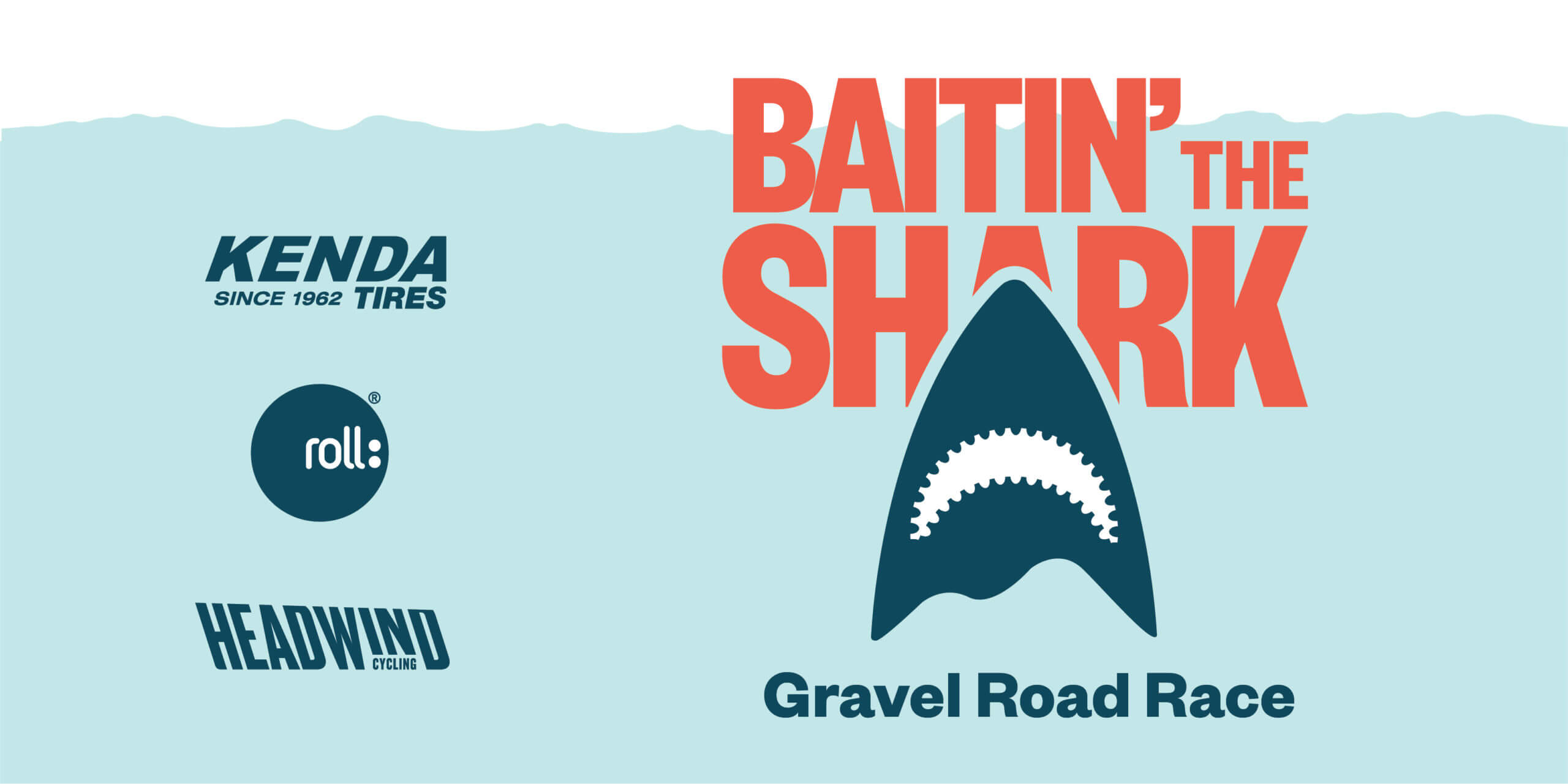 Baitin' the Shark Gravel Road Race Logo