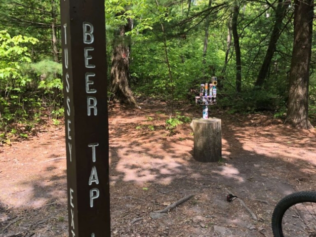 Social Media Shares: Rothrock State Forest Gravel/MTB Route w/ Tussey Ridge Trails - Beer Tap Loop Sign