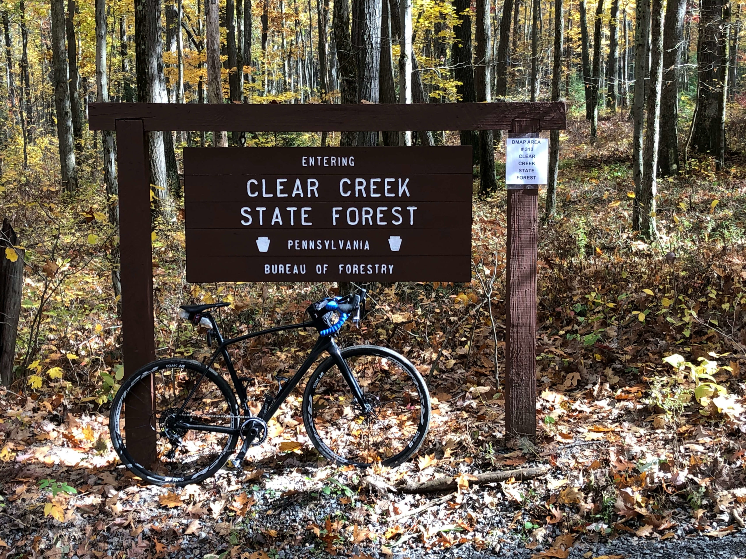 Clear Creek State Forest Sign