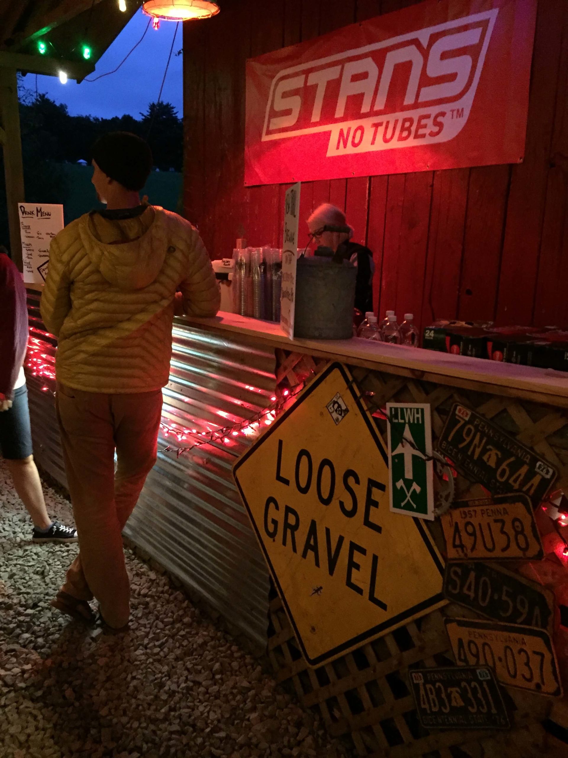 Keystone Gravel - Mud Run Farm - Race HQ - Bar outside of signup and wedding venue