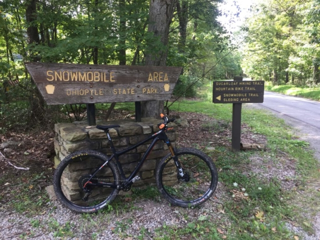 Laurel Highlands Gravel Routes Collection - Ohiopyle Route #1 Snowmobile Sign