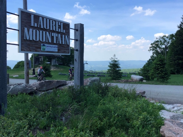 Laurel Highlands Gravel Routes Collection - Laurel Mountain Resort Sign