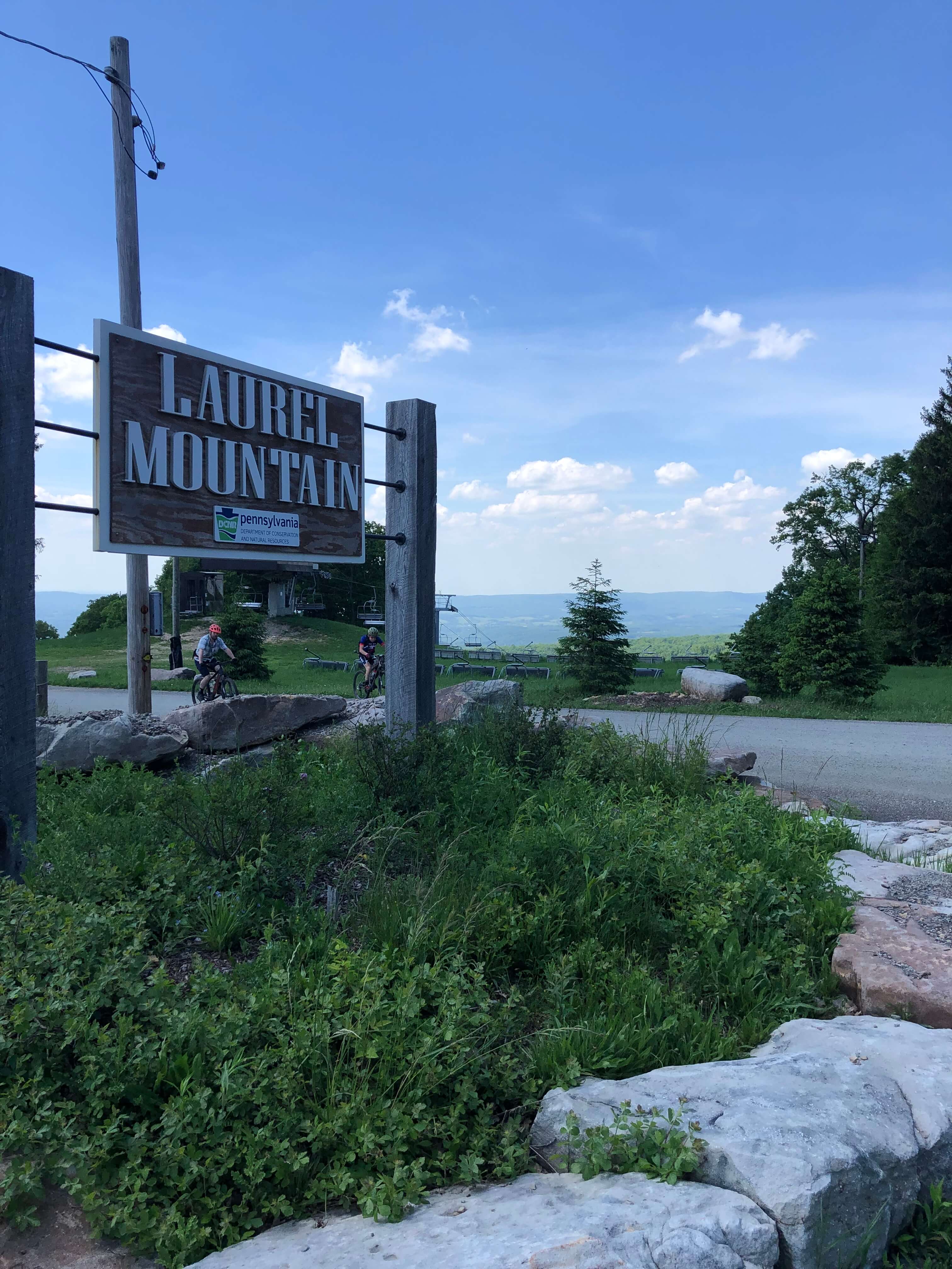 Laurel Highlands Gravel Routes Collection - Laurel Mountain Resort Sign