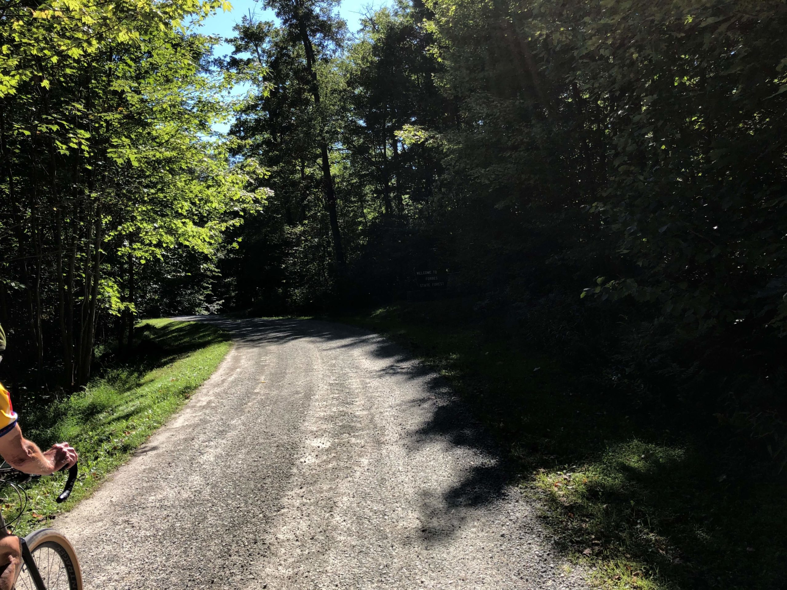 PEC Laurel Ridge-Forbes - Smooth gravel heading towards Laurel Summit State Park.