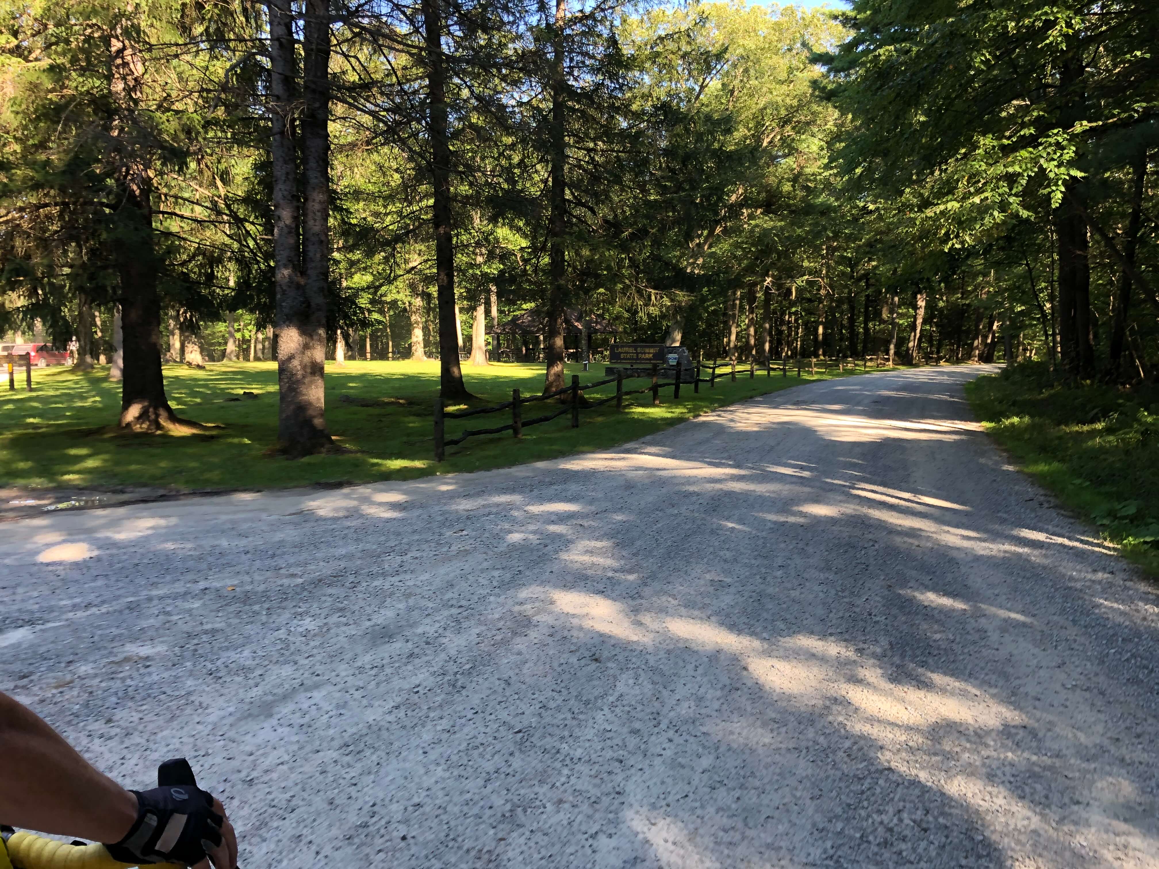 PEC Laurel Ridge-Forbes - Smooth gravel on Linn Run Road near Laurel Summit State Park.