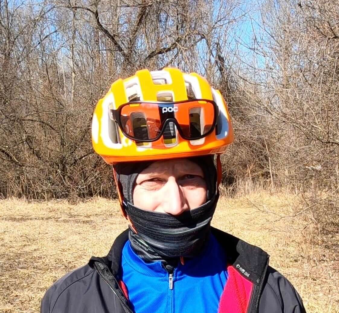 Lorsoul Polarized Sports Sunglasses - On Helmet