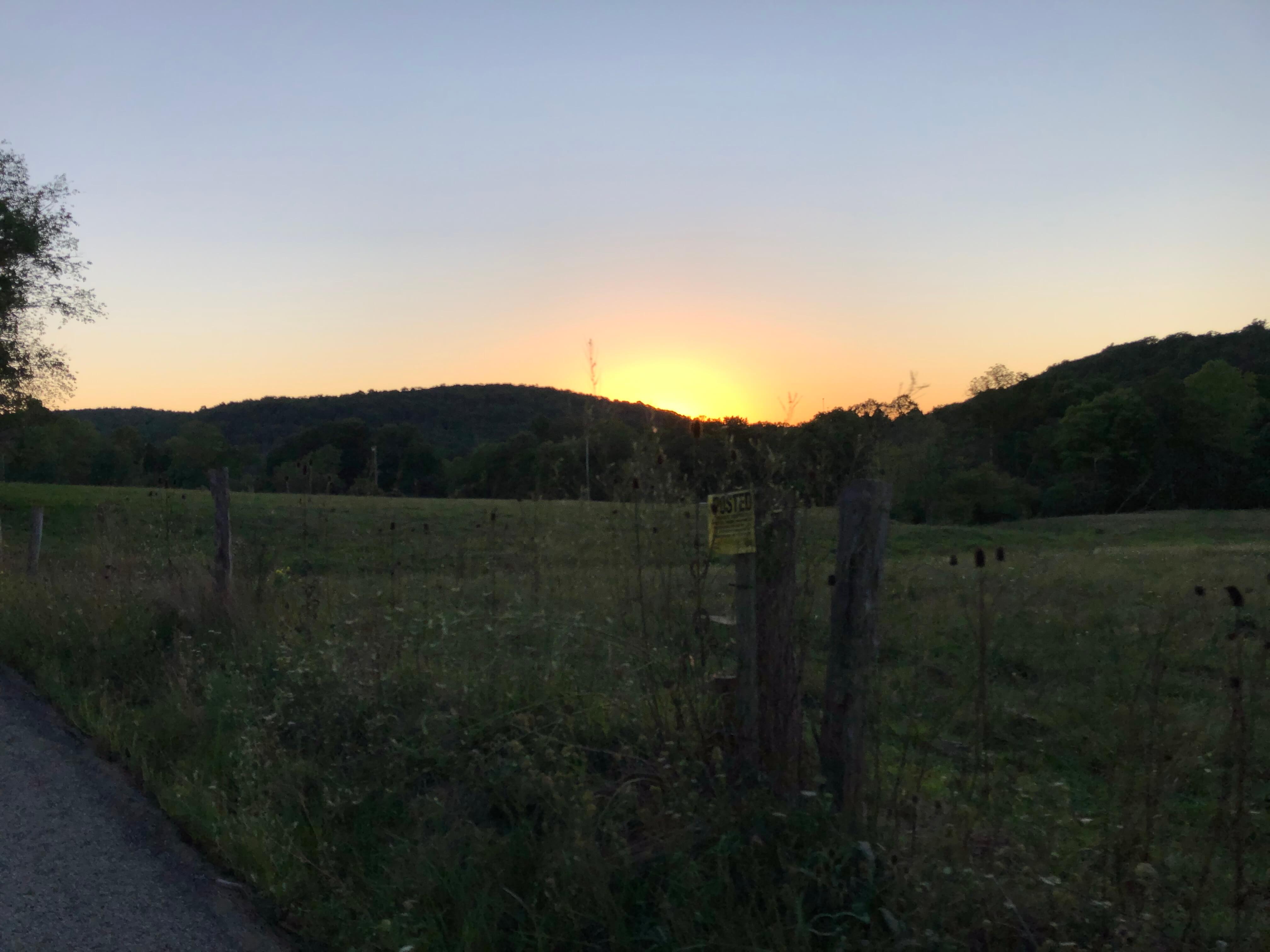 Laurel Highlands Gravel Routes Collection - Sunset Over Route 381