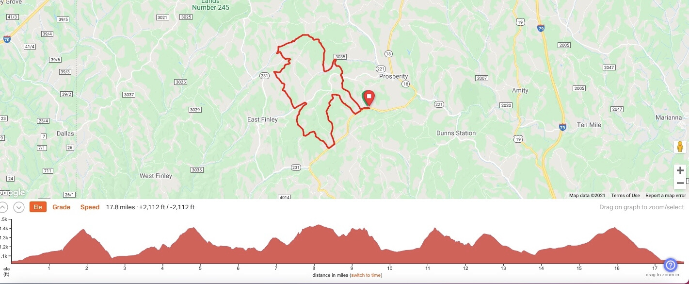 This is the 25k from the 2017 edition, which JB rode. Sip is now the shortest distance at 35k. The 35k simply adds miles to/from the new start/finish. Also, Part 2 from Pint 90k in 2019.