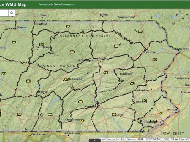 PA Game Commission WMU Statewide Map