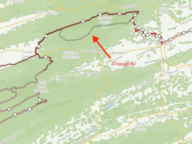 unPAved of the Susquehanna River Valley - 2021 - Course Change #2