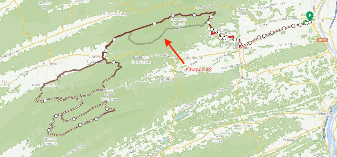 unPAved of the Susquehanna River Valley 2021 Final Course Changes